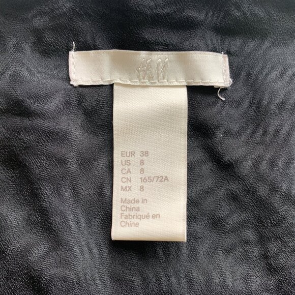 H&M Youth Holisay Party Christmas Beaded sequin mini skirt 8 Black Brown Silver - Picture 7 of 7